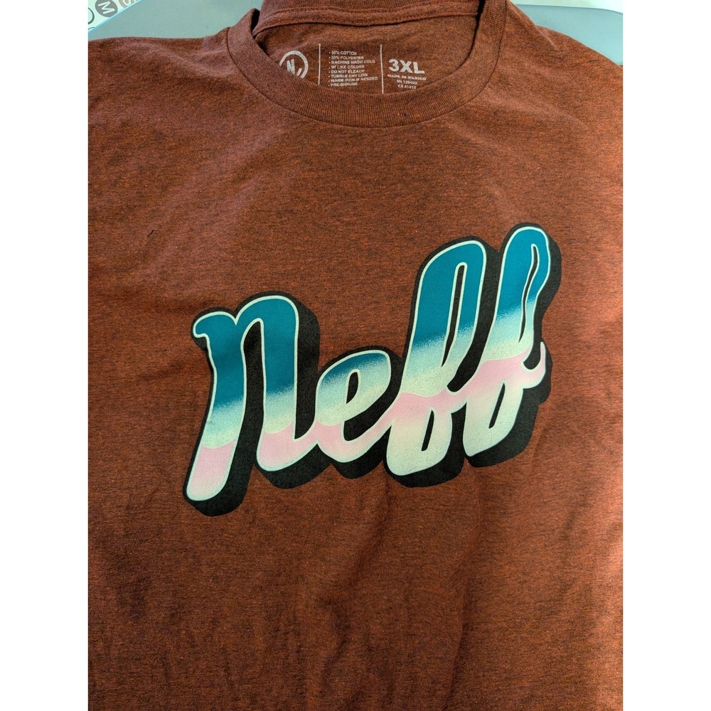 Neff T Shirt Mens Size 3XL Red Skater Skateboarding Surfer Surfing Streetwear
